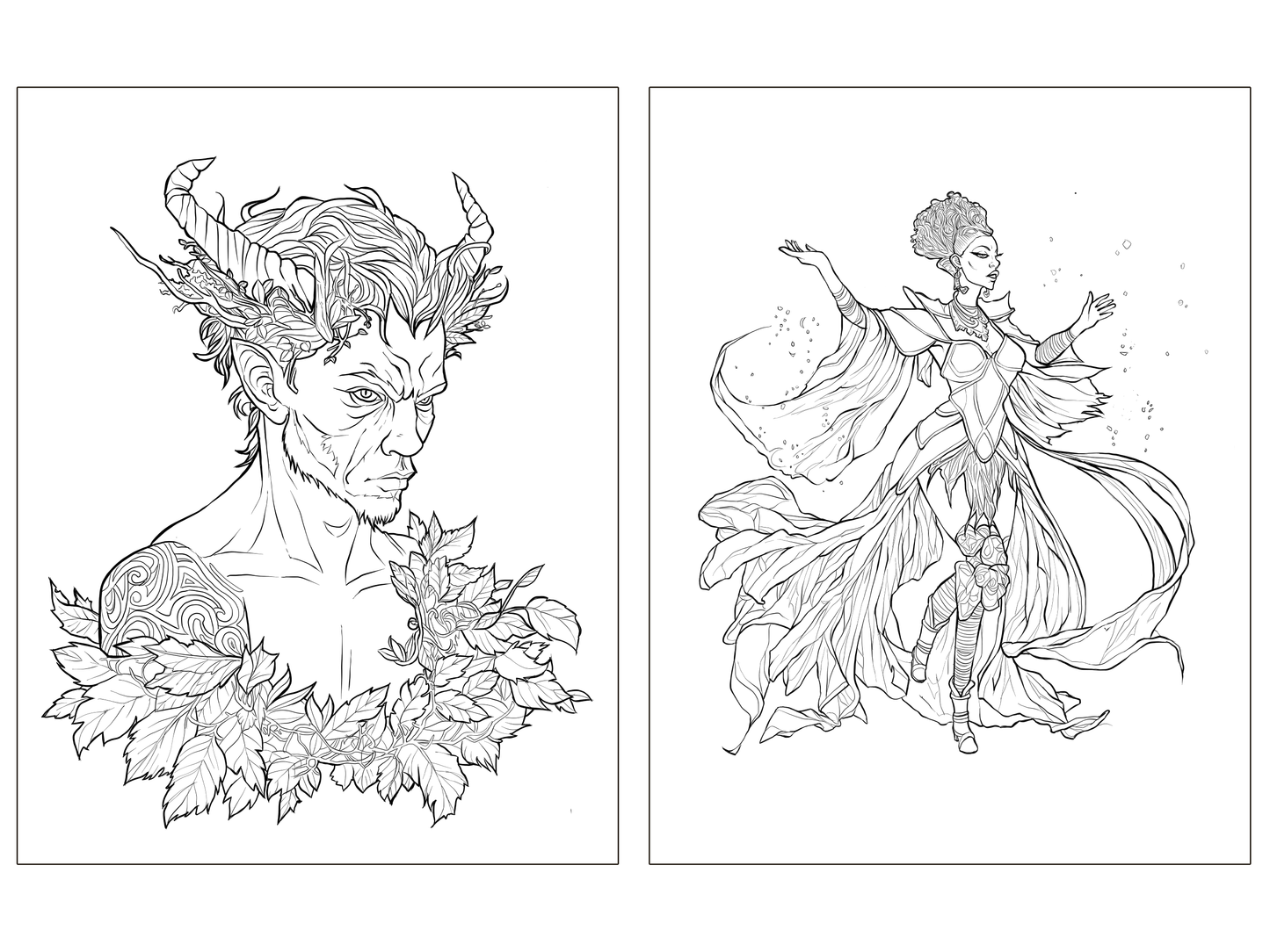 RPG Adventurer's Coloring Book Bundle I - Digital Download