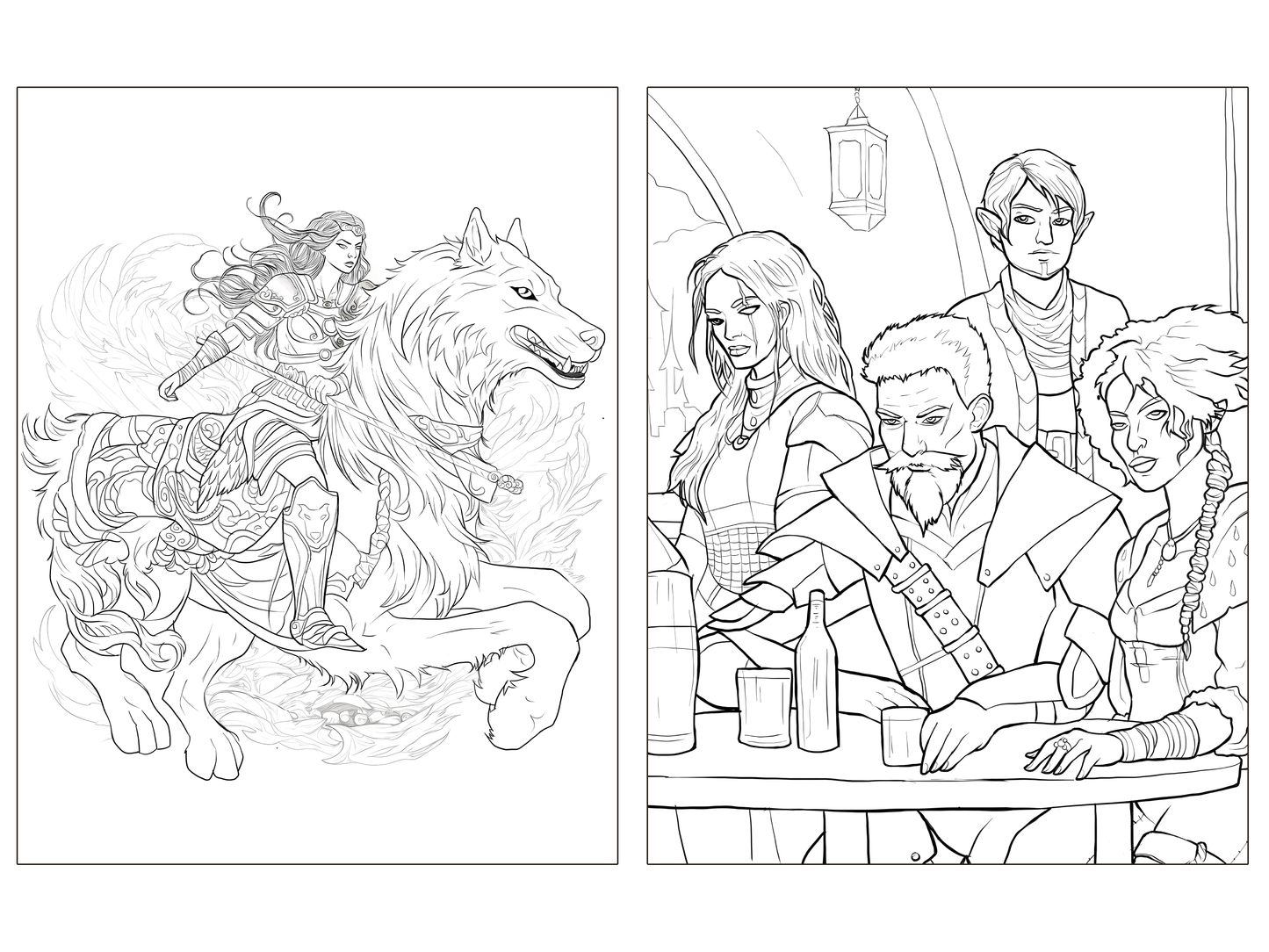 RPG Adventurer's Coloring Book Bundle I - Digital Download
