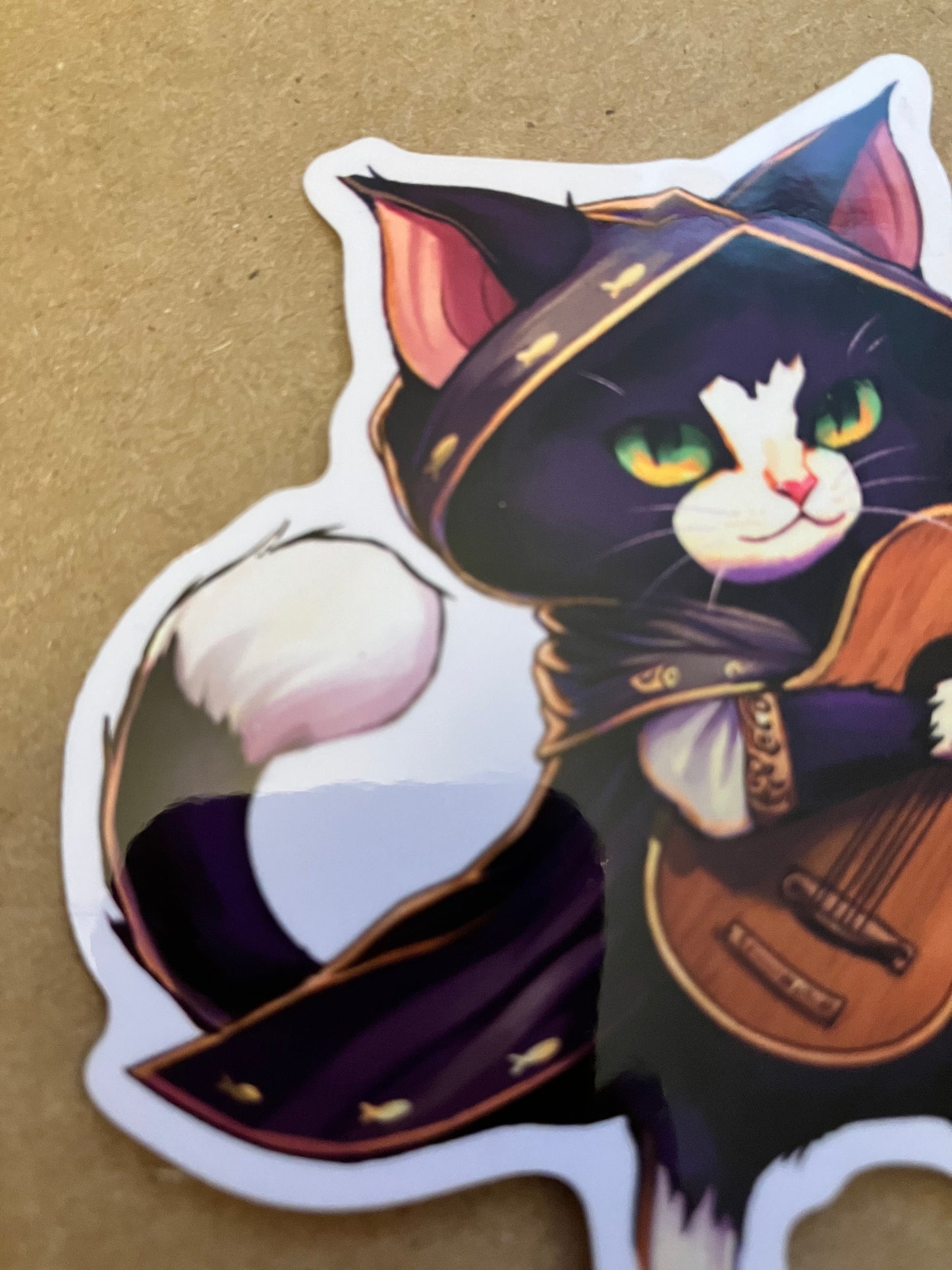 "Full Party" 5-sticker Kitty Cat RPG class themed sticker pack